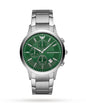 Emporio Armani 11507 Renato Hulk Green Dial Silver Tone Stainless Steel Mens Chronograph Watch